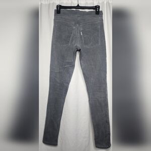 🌸 NEW Levi's Shaping Pull On Skinny Jeans Gray Stretch SLIMMING FLAT FRONT 26